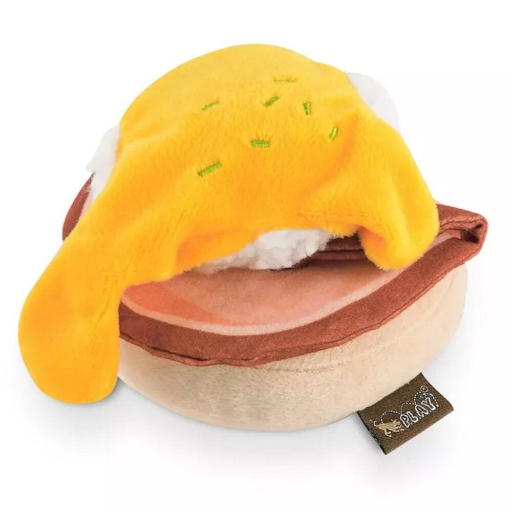NWT ~ Barking Brunch: Benny's Benedict Dog Toy ~ 5.9" (L) x 4.7" (W) x  3.5" (H)